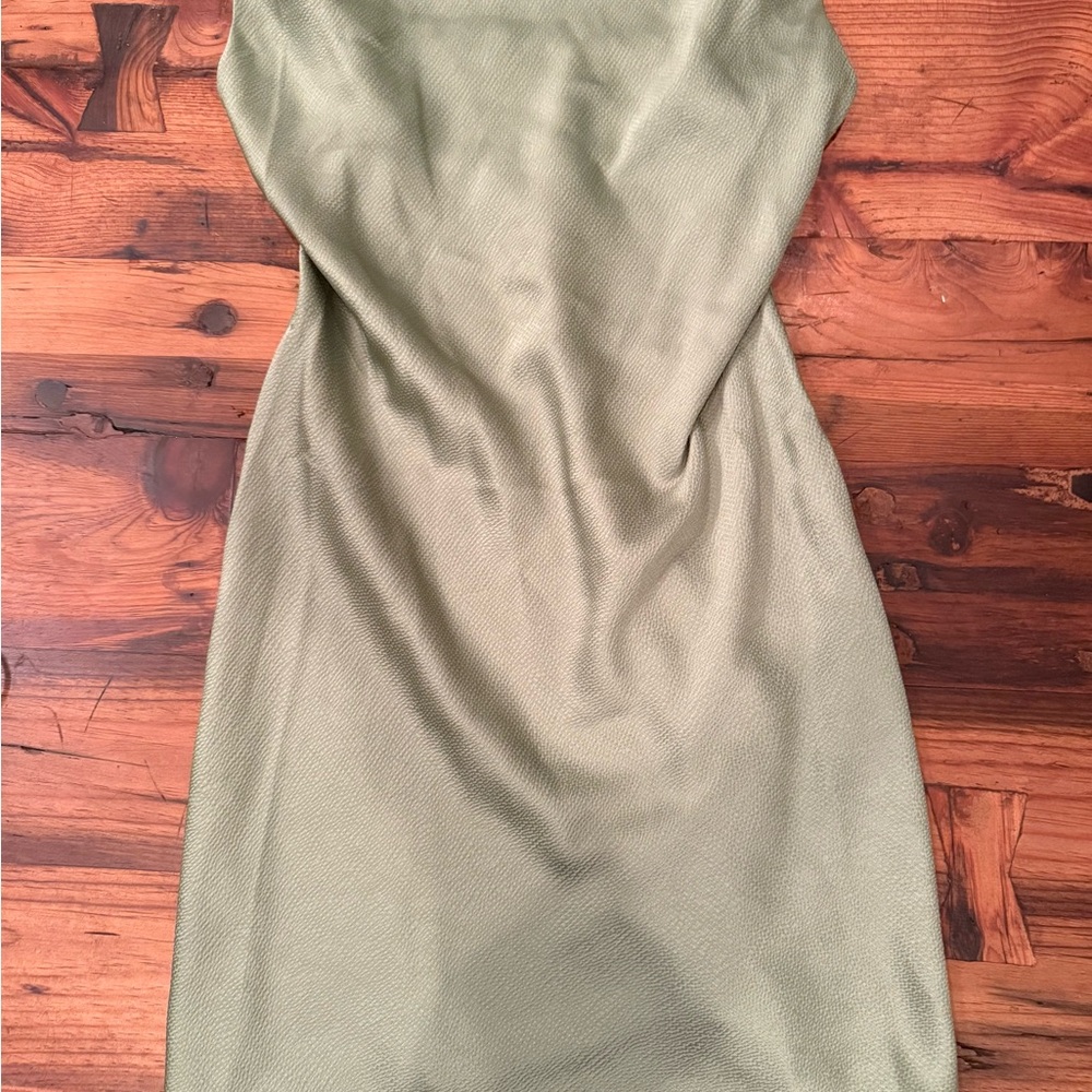 South Moon Under Green Strapless Cocktail Dress